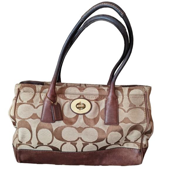 Coach Signature C Tote Style Purse - Picture 1 of 9